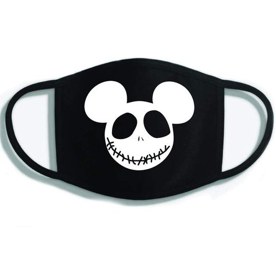 Disney Halloween Merch Nightmare Before Christmas Mickey Minnie Face Mask