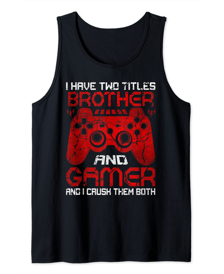 Funny Gamer Vintage Video Games Tank Top