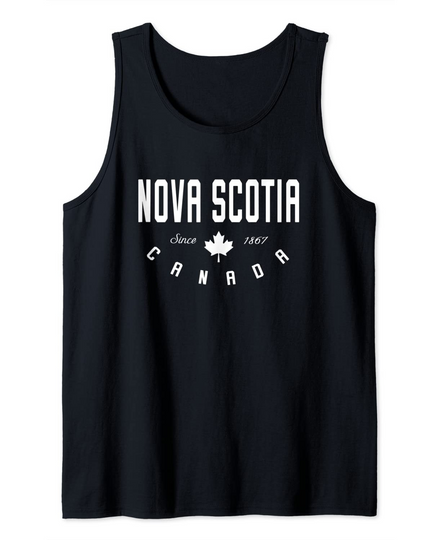 Discover CA Nova Scotia Canada Canadian Maple Leaf Tank Top