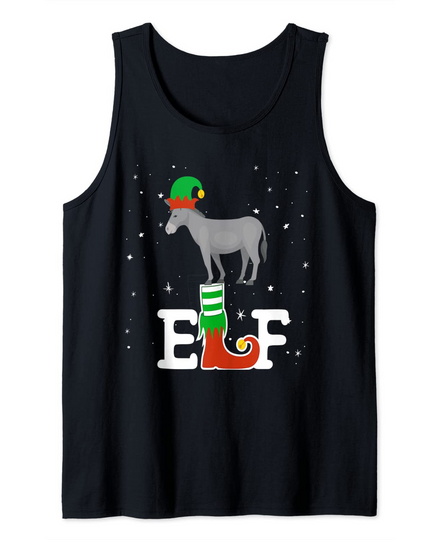 Discover Donkey Elf Merry Christmas Tank Top