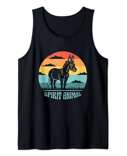Donkey Spirit Animal Vintage Tank Top