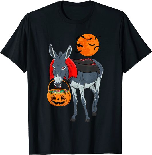 Donkey Vampire Funny Halloween Farmer T-Shirt