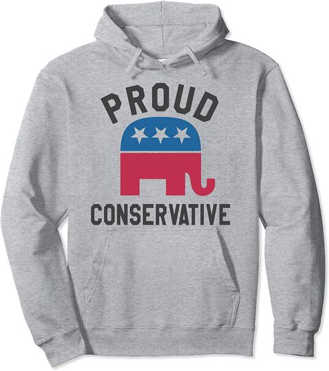 Discover Proud Conservative Republican Right Wing Pullover Hoodie