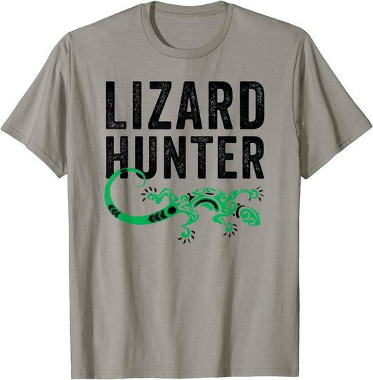Lizard Hunter Funny Gecko Reptile T-Shirt