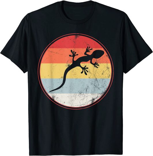 Lizard Vintage Geckos Terraristic Reptiles Hobb T-Shirt