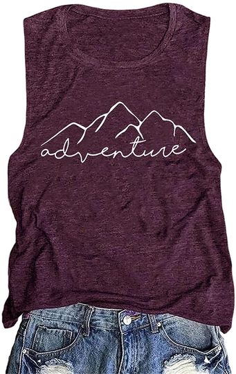 Discover Mountain Adventure Workout Tank Top