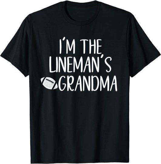 High School Football Season Lineman Grandma T Shirt