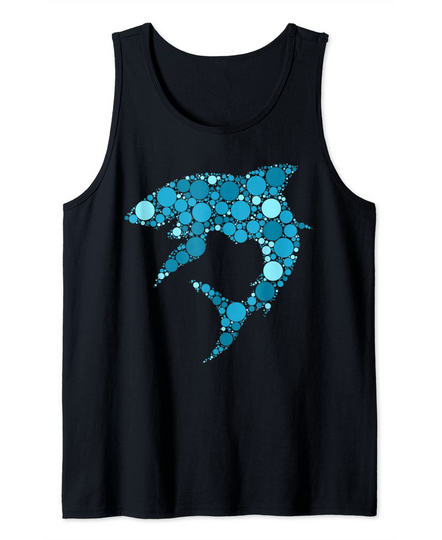 Blue Polka Dot Shark International Dot Day Tank Top