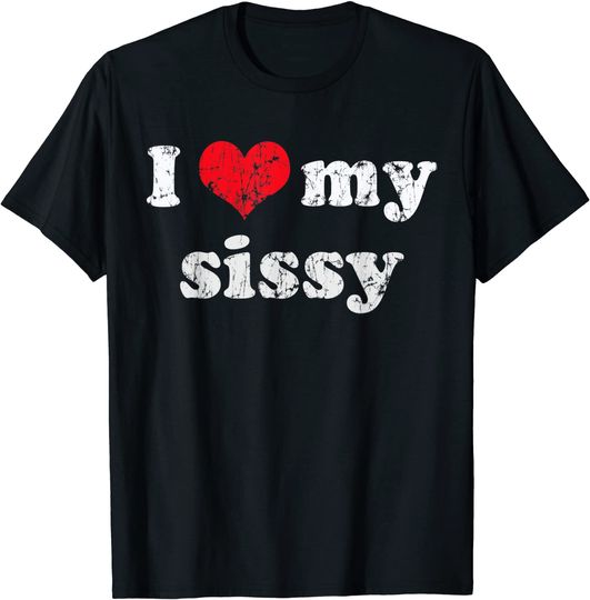 I Love Heart My Sissy Family Brother Sister T Shirt