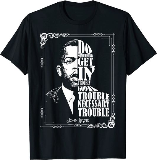 Discover John Lewis Vintage Tee Get in Good Necessary Trouble T-Shirt