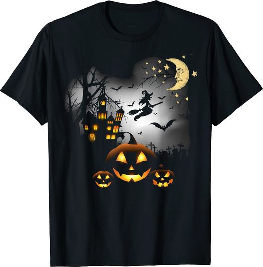 Haunted House Jack o Lantern T-Shirt