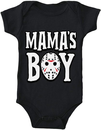 Mama's Boy Halloween Cute Baby Bodysuit