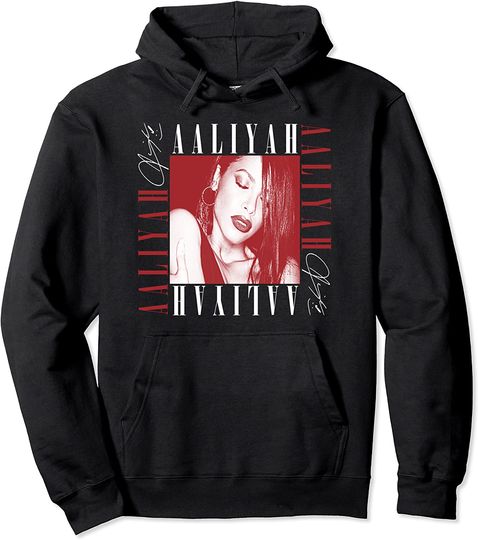 Aaliyah Squared Logo Pullover Hoodie