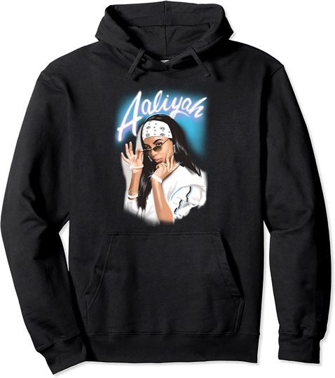 Aaliyah Airbrush Bandana Photo Pullover Hoodie