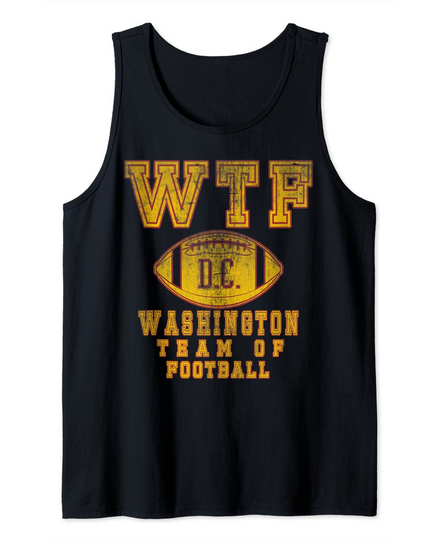 Vintage DC WTF Washington team of football Gift Sport Tank Top
