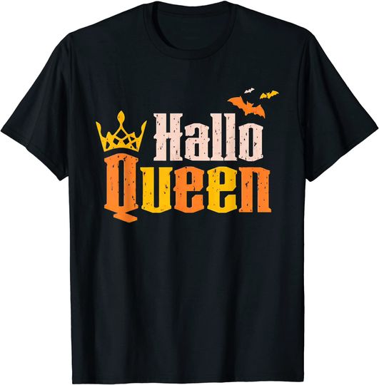 Halloqueen Crown Queen of Halloween Women Costume T-Shirt