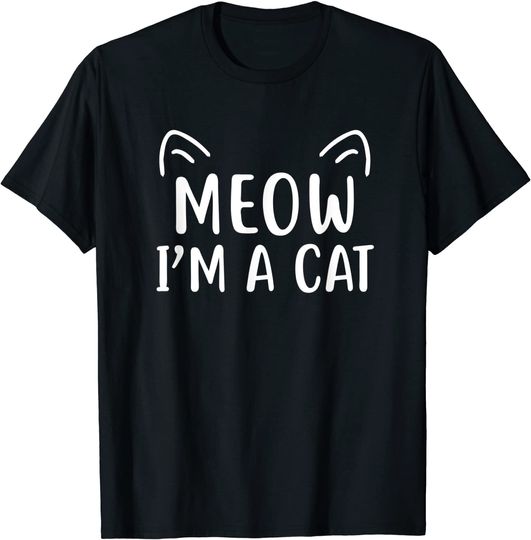 Meow I'm A Cat Halloween T-Shirt