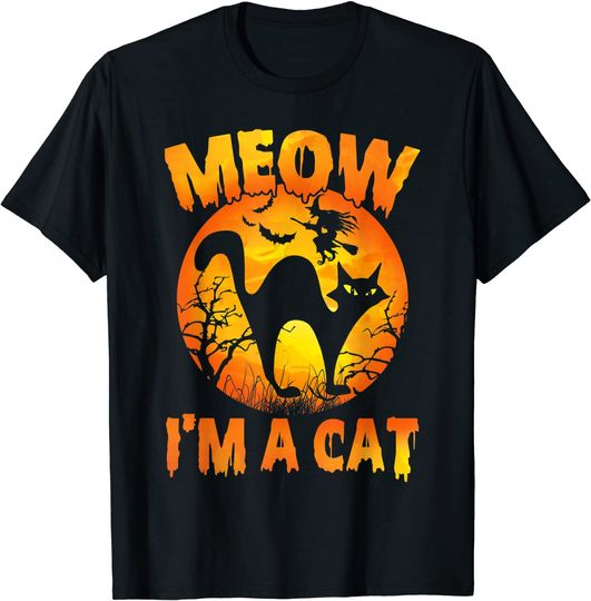 Meow I'm A Cat Halloween T-Shirt