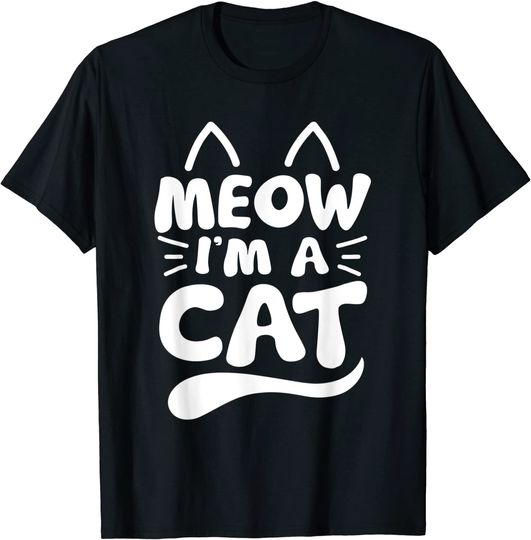Meow I'm A Cat Halloween T-Shirt