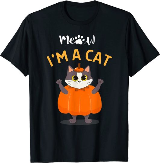 Meow I m A Cat Halloween T-Shirt
