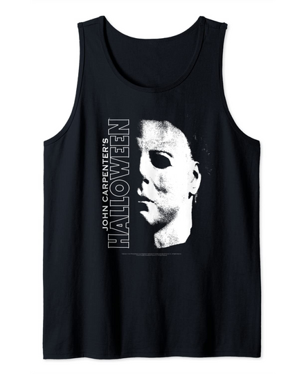 Halloween Michael Myers Large Face Tank Top