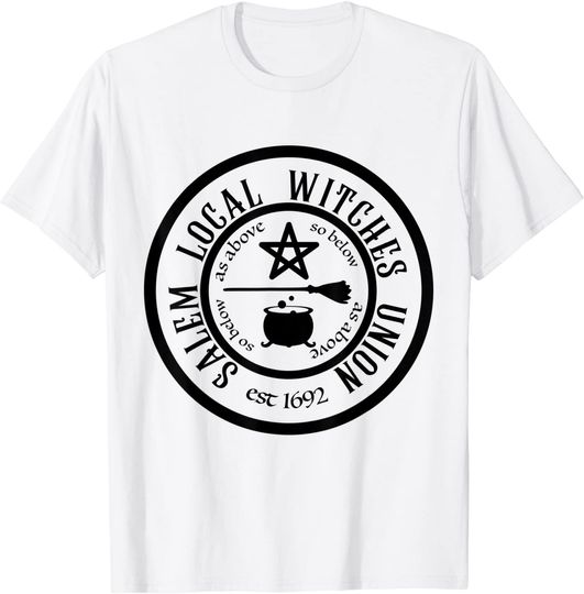 Salem Local Witches Union est 1692 Halloween T-Shirt