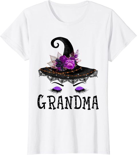 Grandma Witch hat Halloween T-Shirt