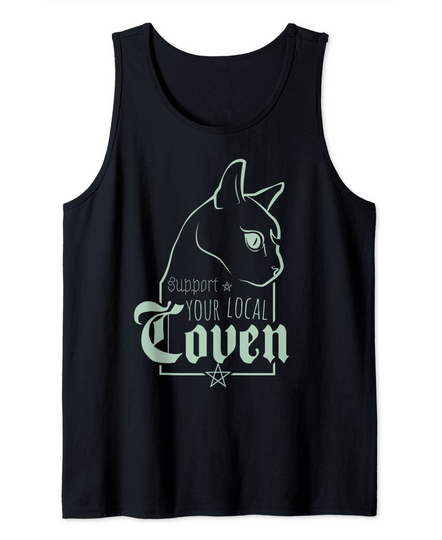 Support your local Coven Witch Aesthetic Wicca Witchcraft Tank Top