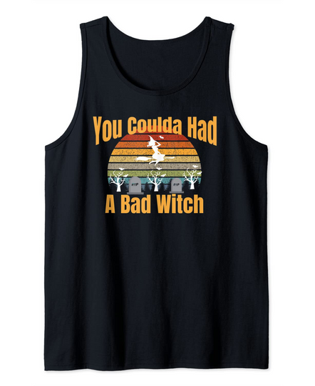 DIY Funny Halloween Costume You Coulda Had A Bad Witch Tank Top