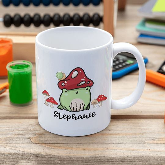 Mushroom Frog Funny Coffee Mug