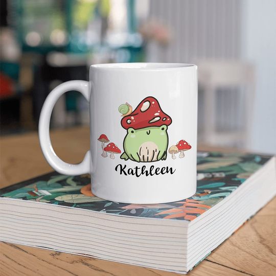 Mushroom Frog Funny Coffee Mug