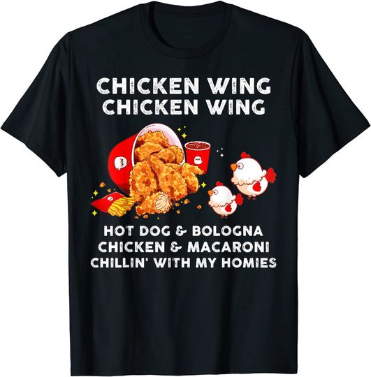 Discover Chicken Wing Chicken Wing Shirt Kids Hot Dog Bologna T-Shirt