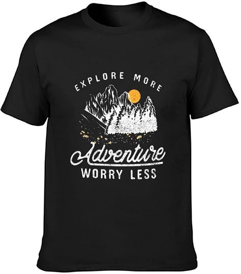 Discover Adventure - Explore More Worry Less Short Sleeve T-Shirt