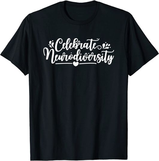 Discover Celebrate Neurodiversity Brand ADHD Autism Supporter T-Shirt