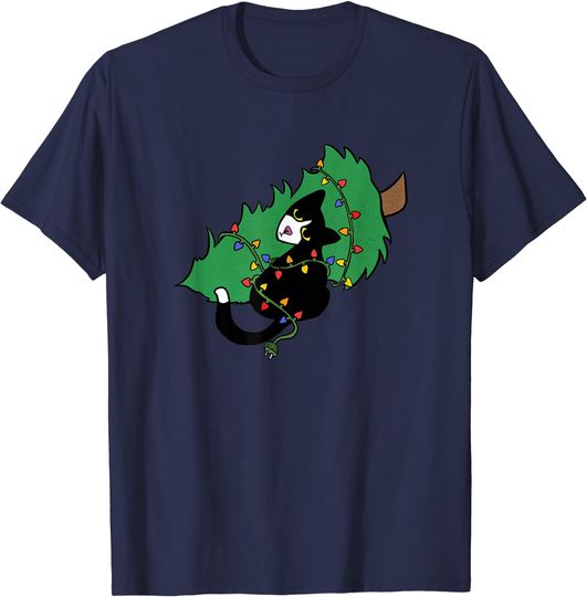 Discover Tuxedo Cat Meowy Christmas Cat Catmas T-Shirt