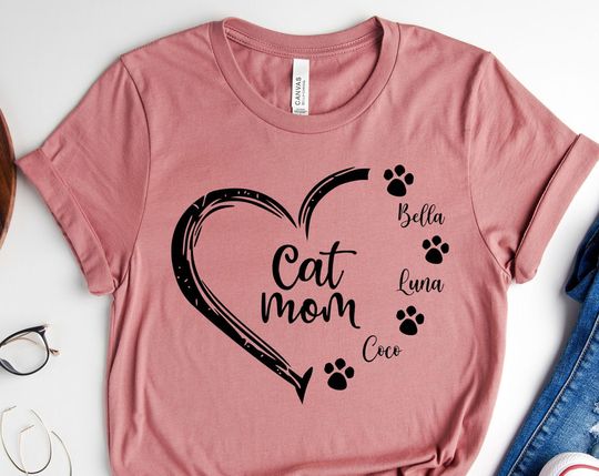 Custom Cat Mom Shirt