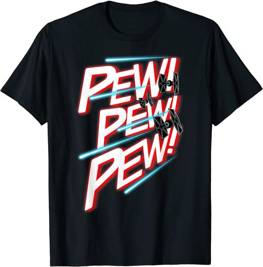 Fighter Pew Pew Pew Graphic T-Shirt