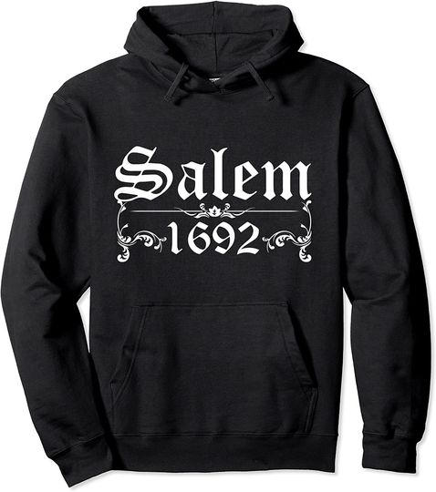 Occult Salem 1692 Wiccan Believe Satanic Witchcraft Design Pullover Hoodie