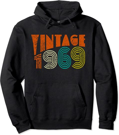 Vintage 1969 Classic Retro 60s Pullover Hoodie