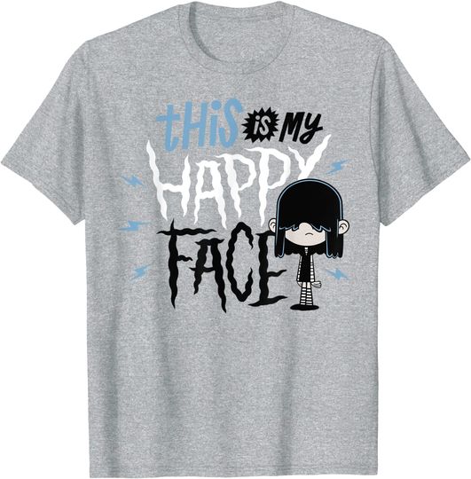 Discover The Loud House Lucy Loud This Is My Happy Face Portrait T-Shirt