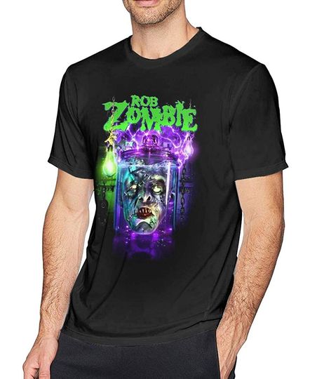 SeanDouglas Mens Rob Zombie Tops Shirt Comfortable Cotton Short Sleeve Tee