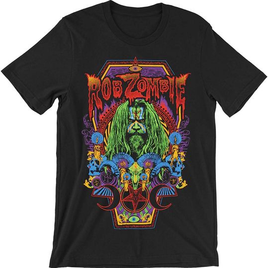 GLOBAL Rob Zombie Necro Color T-Shirt Black