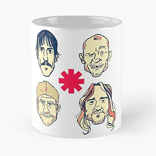 Red Music Hot Rhcp Chili Peppers Best 11 Ounce Ceramic Coffee Mug