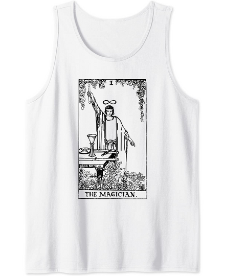 The Magician Vintage Occult Tarot Card Gothic Aesthetic Tank Top