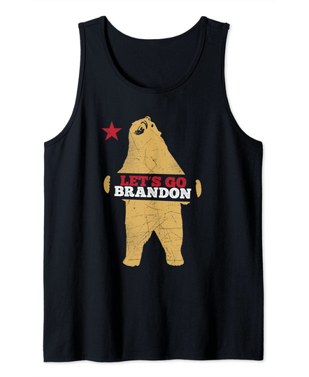 California Resist Bear Chant For Let's Go Brandon Tank Top