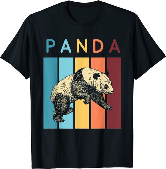 Discover Panda Bear Retro Vintage T-Shirt