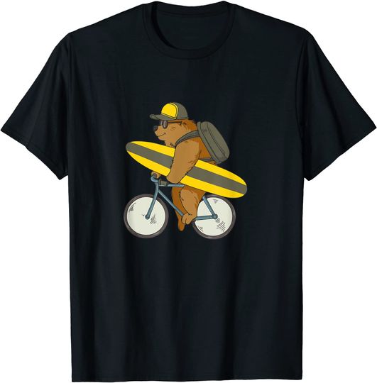 Discover Surfing Bear T-Shirt