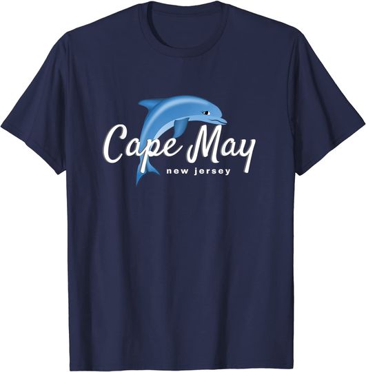 Discover Cape May NJ T-Shirt, Cape May Dolphin Beach Shirt