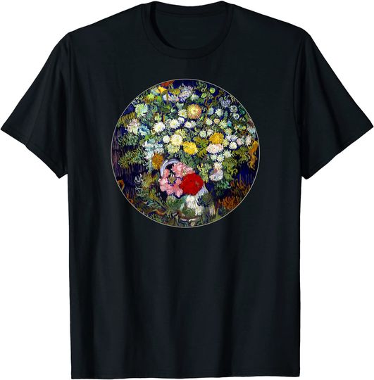 Discover Van Gogh Bouquet of Flowers in a Vase T-Shirt