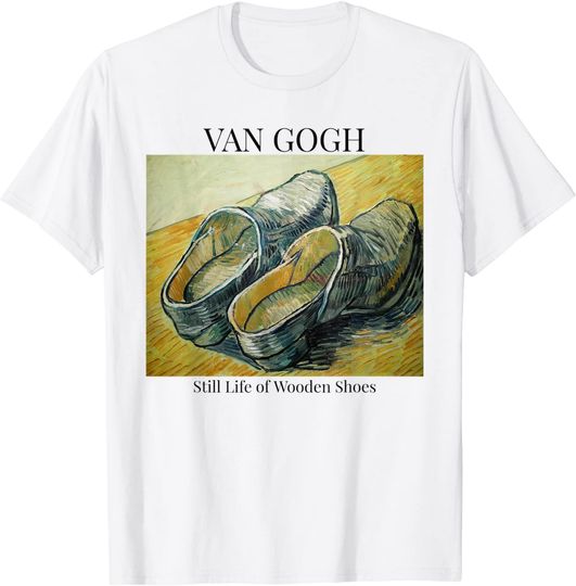 Discover Vincent Van Gogh Wooden Shoes Impressionist Art T-Shirt